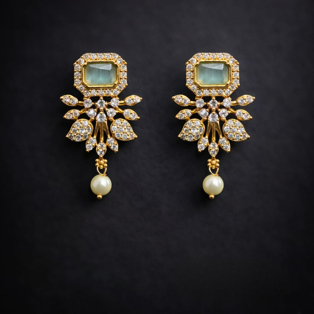 Diamond Mangalsutra With Earrings