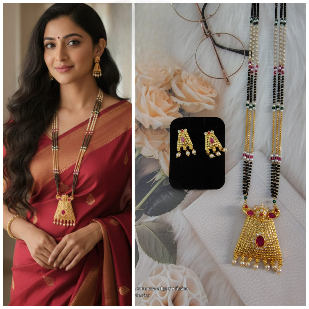 Fancy mangalsutra with 36 inch fancy pot