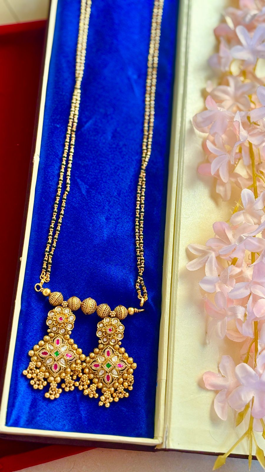 rajwadi sonakali pot mangalsutra