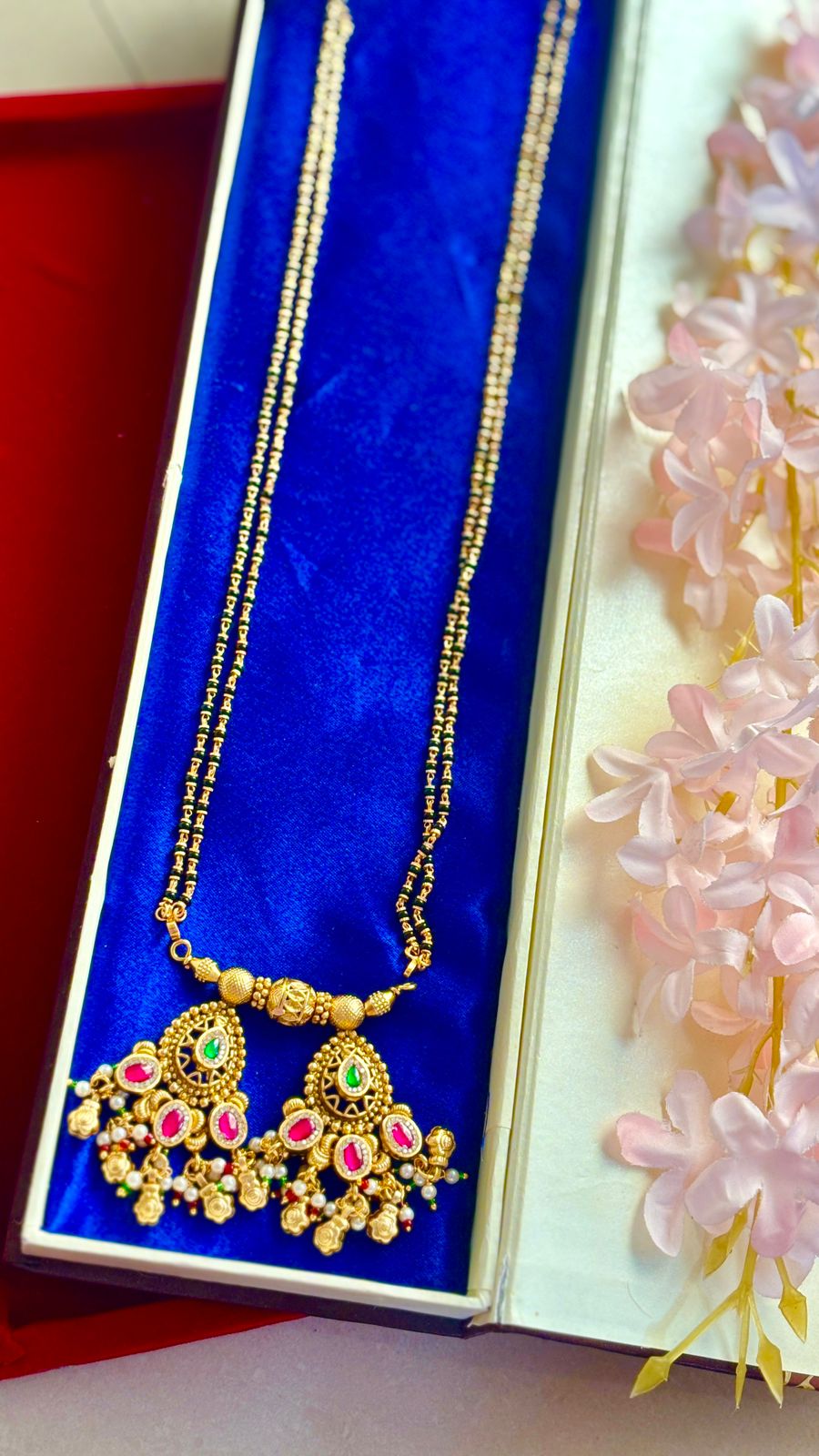 rajwadi sonakali pot mangalsutra