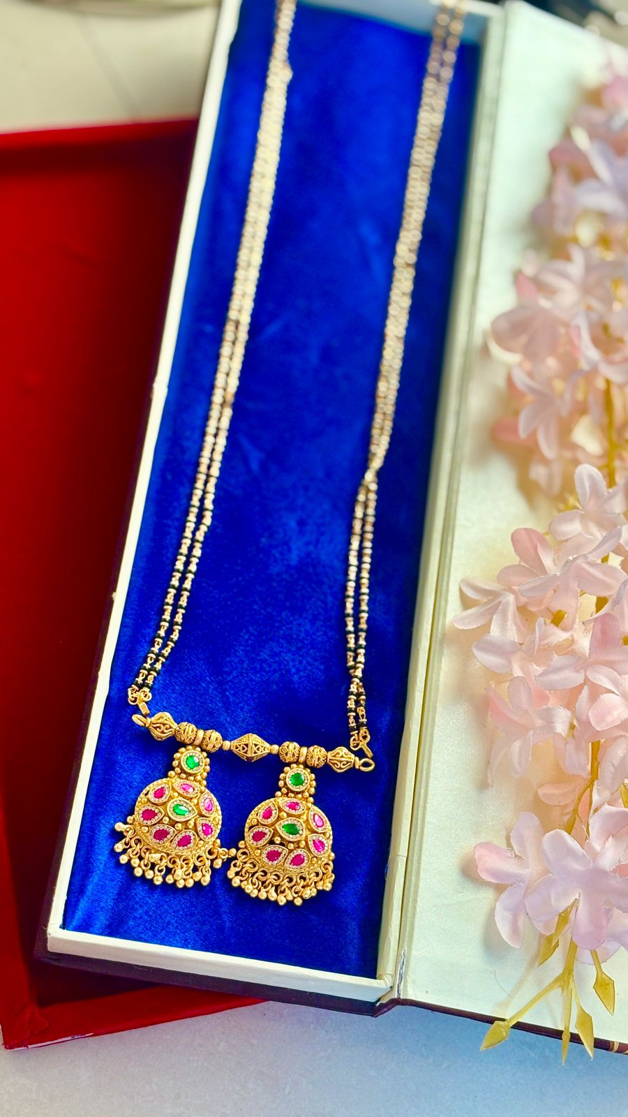 rajwadi sonakali pot mangalsutra