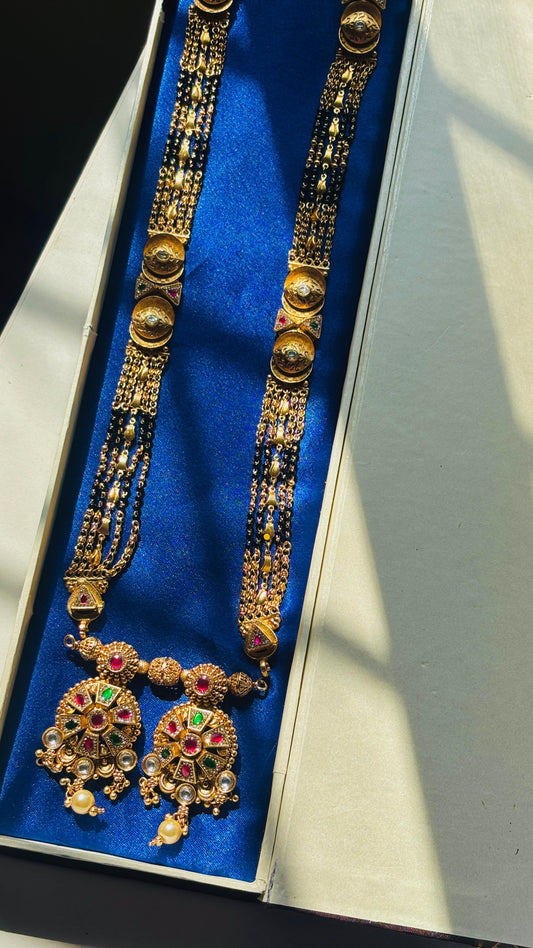 Rajwadi mangalsutra