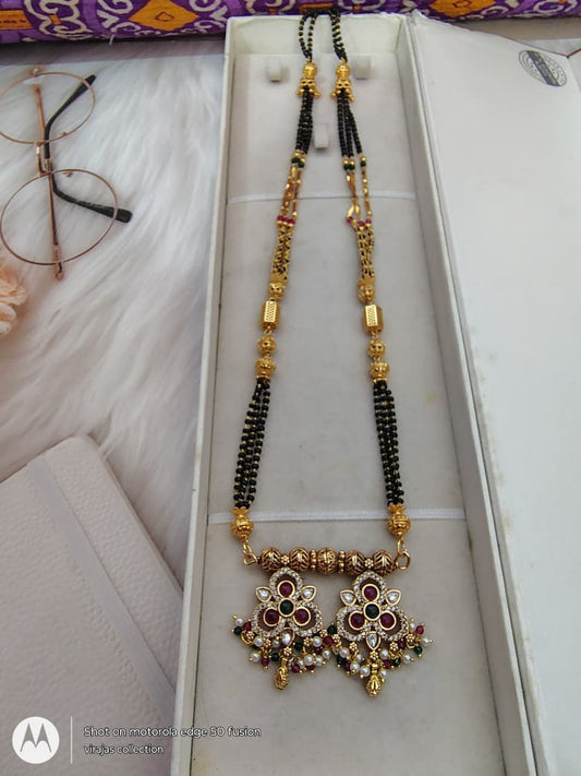 Fancy pot with fancy wati mangalsutra