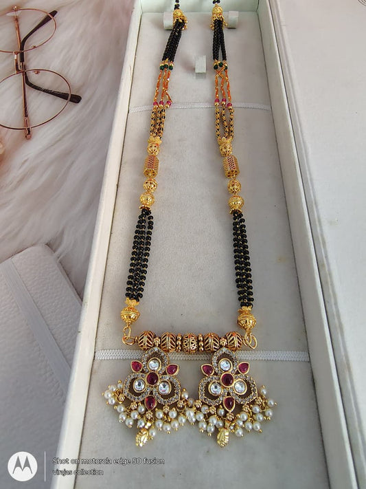 Fancy pot with fancy wati mangalsutra