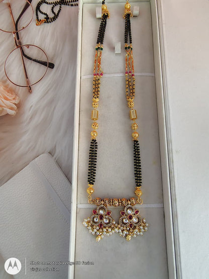 Fancy pot with fancy wati mangalsutra