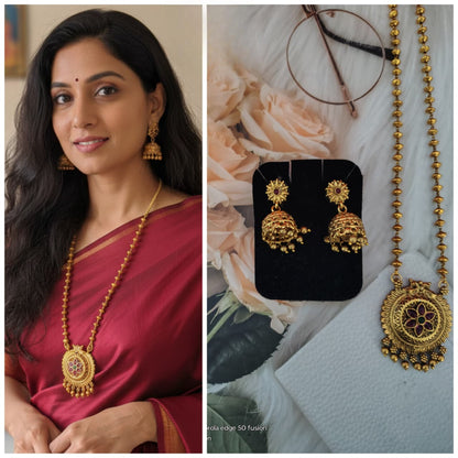 Premium Quality Matt Short set with earrings