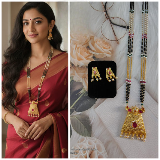 Fancy mangalsutra with 36 inch fancy pot