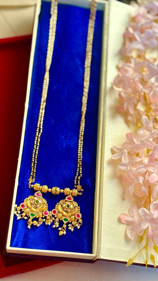 rajwadi sonkali pot mangalsutra