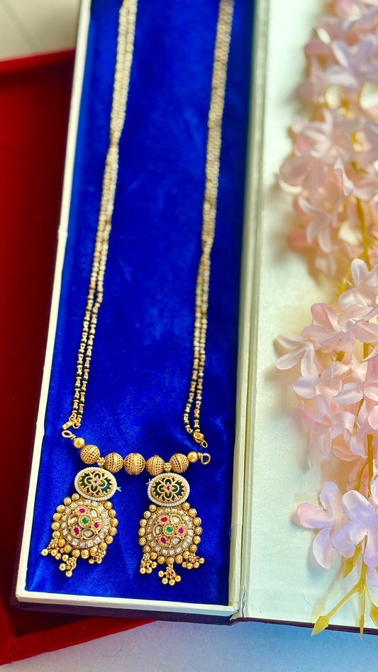 rajwadi sonkali pot mangalsutra