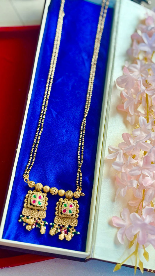 rajwadi sonakali pot mangalsutra